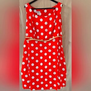 Woman's Plus Size Dress With Belt